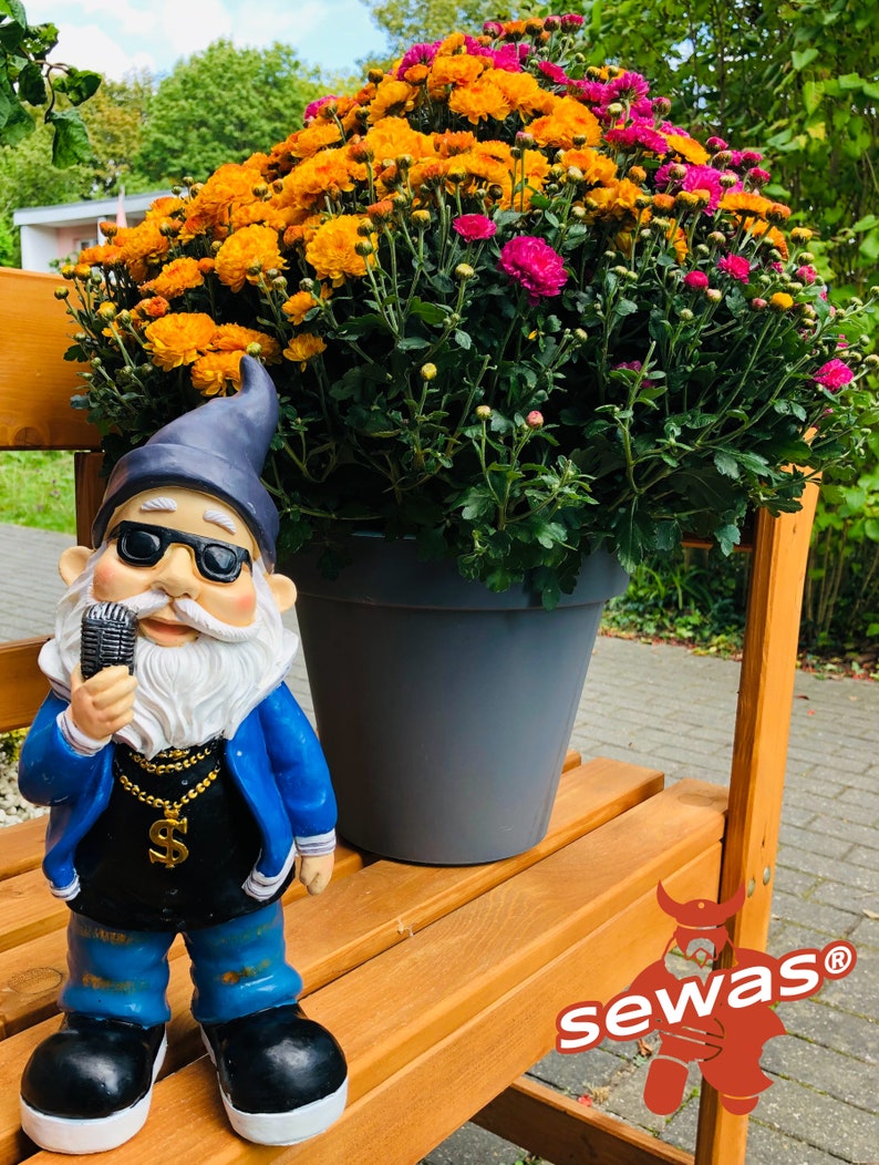 Garden Gnome Rapper With Microphone Handpainted and Etsy UK