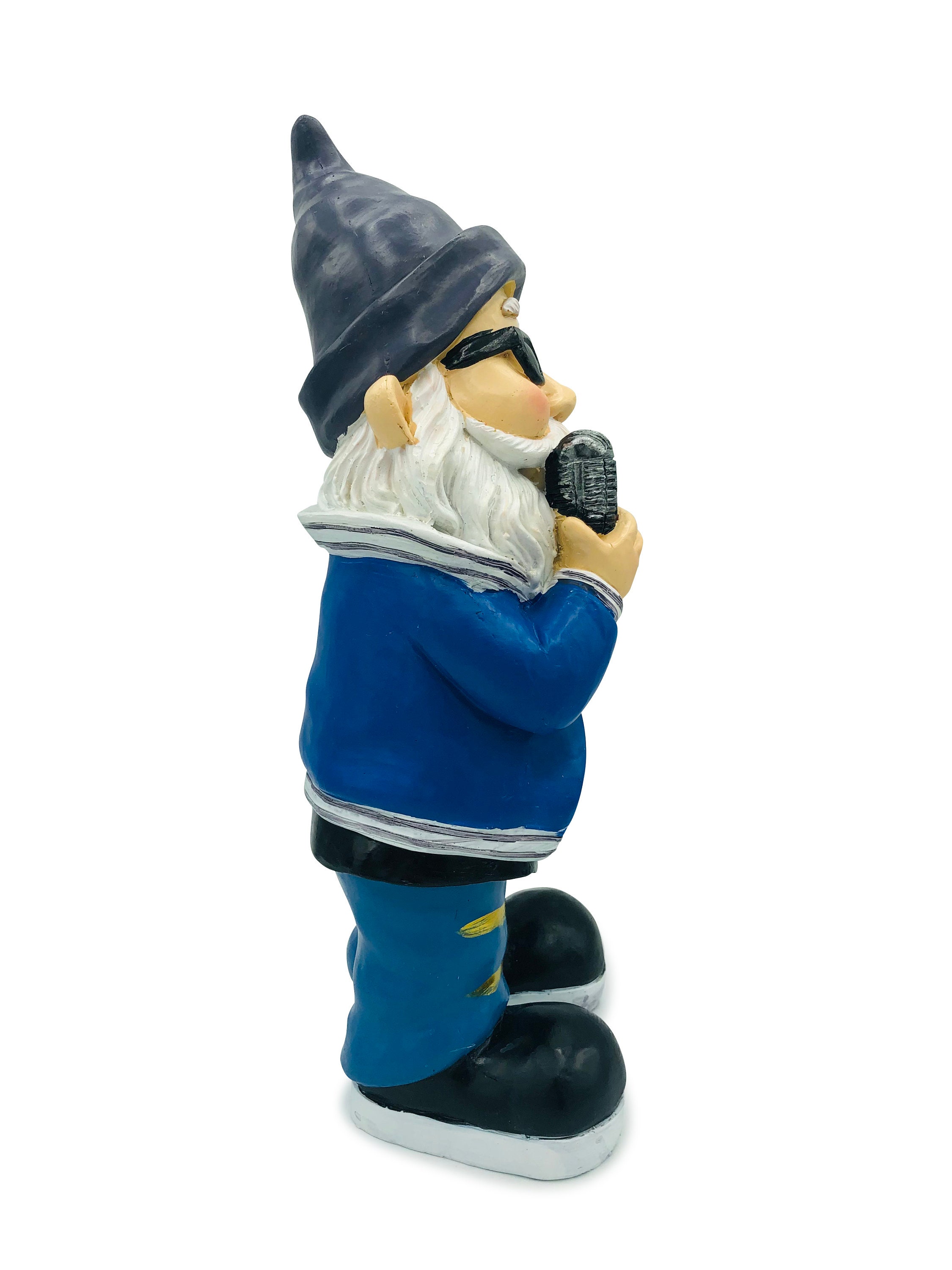 Garden Gnome Rapper With Microphone Glow in the Dark Edition Etsy