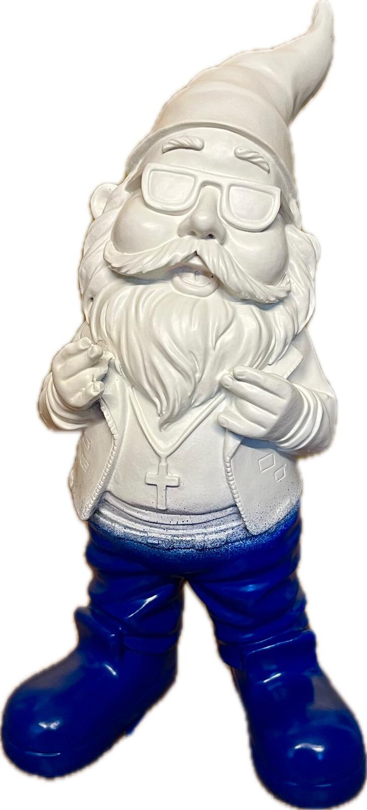SEWAS Gartenzwerg 'Meister Joka' – Handbemalte Kunstharz-Figur, Wetterfest, 23 Cm Hoch
