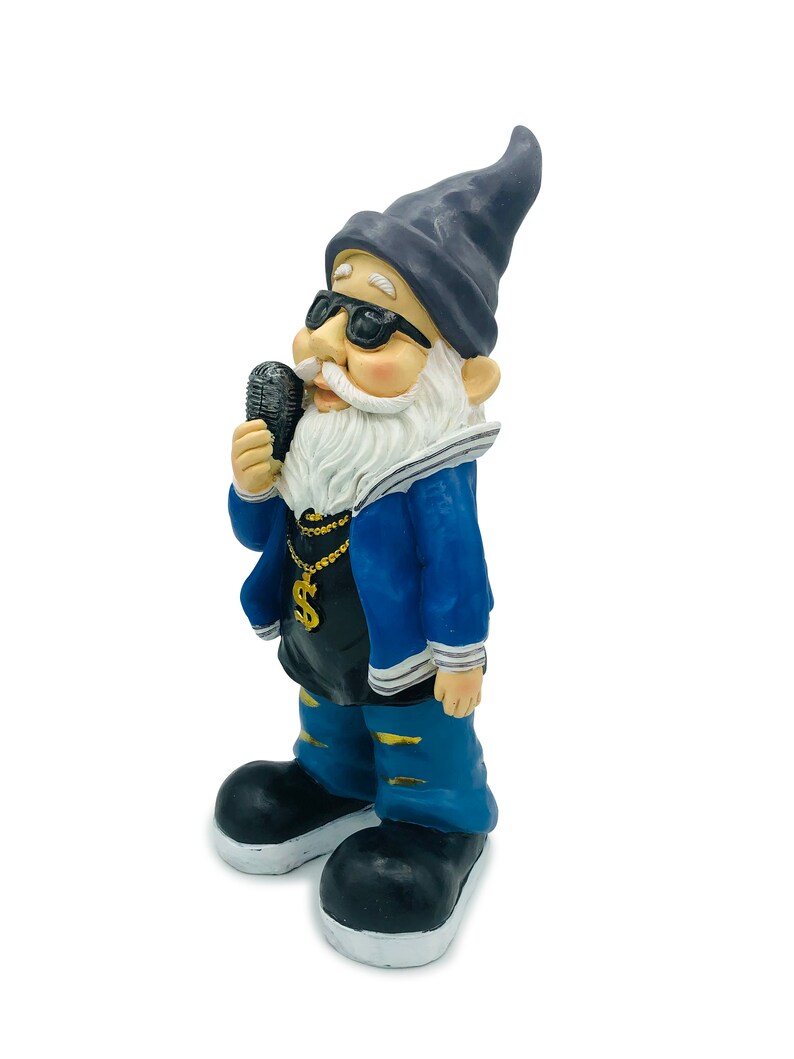 Garden Gnome Rapper With Microphone Handpainted and Etsy UK