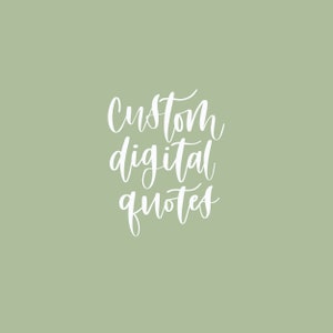 Personalisierter digitaler Spruch, handgeschriftet druckbar, digitaler Download, handgeschriebenes Schild