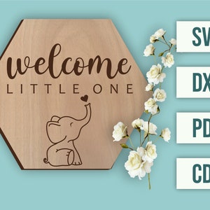 Laser Cut SVG - Elephant Baby Milestone Cards Bundle - Photo Props - Etsy