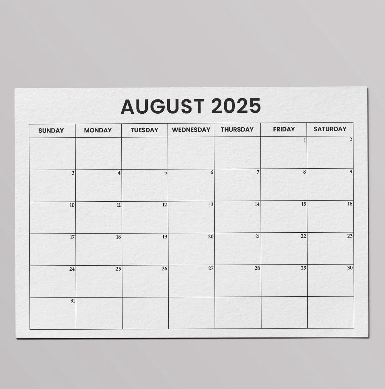 August 2025 Calendar With Holidays, Sunday & Monday Start, Printable Calendar, Blank Calendar, PDF,PNG,JPG 2025 Calendar, One Month Calendar - Etsy august-2025-calendar-with-holidays-sunday-monday-start-printable-calendar-blank-calendar-pdf-png-jpg-2025-calendar-one-month-calendar-etsy