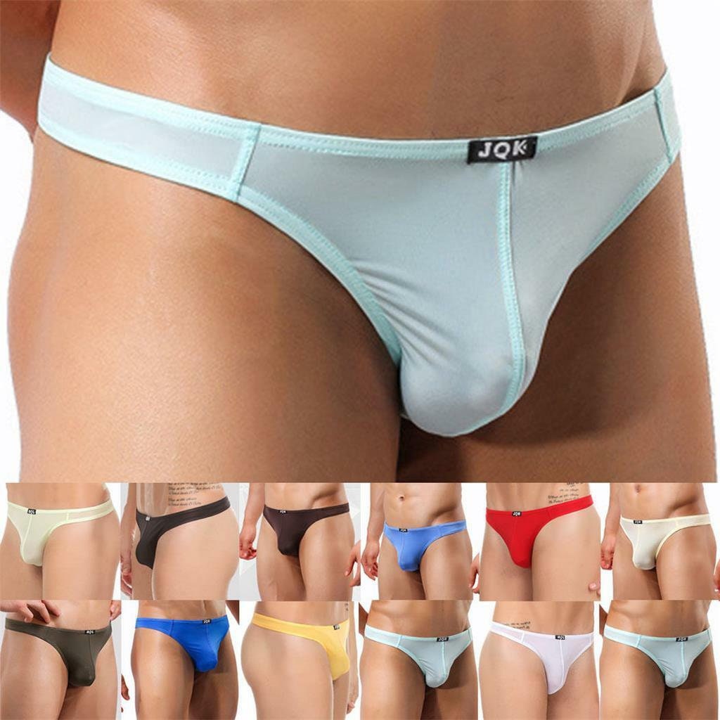 Mens Underwear 8PCMen's Fashion Thong T Pants Ice Silk Underwear Underpants  Underwear For Men