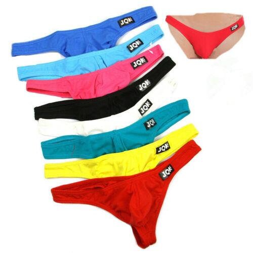 Men's Slinky Stretch Bulge Enhancing Thong Hot Silky Lingerie Underwear