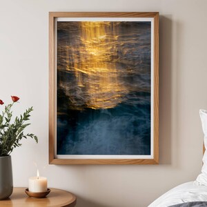 Ozean Kunstdruck - Cornwall Küsten Szene Sonnenuntergang Fotografie Wohnkultur Wand Kunst Strand Haus Dekor