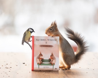 Libros de sabiduría de la ardilla I y II con fotografías premiadas