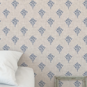 Farmhouse linen background wallpaper- Peel and stick and Traditional wallpaper -  3391