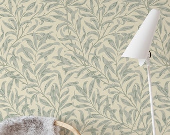Removable wallpaper, William Morris botanical wallpaper, traditional Wallpaper #3480