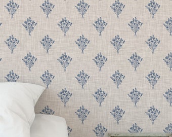 Farmhouse linen background wallpaper- Peel and stick and Traditional wallpaper -  3391