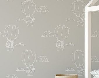 Nursery wallpaper - Kids room wall - Peel and Stick wallpaper - Traditional Canvas #3550