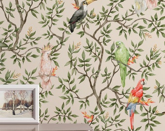 Mural Chinoisery wallpaper - Removable Self Adhesive and Traditional wallpaper #3502