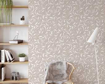 Removable Wallpaper, Vintage wallpaper, Temporary Wallpaper, Minimalistic Wallpaper, Peel and Stick Wallpaper  3456