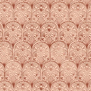 Boho design, red stamps, abstract, art deco Peel and stick wallpaper, Removable , traditional wallpaper 3225 image 6