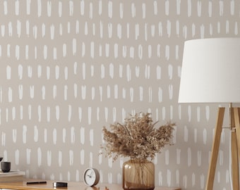 Removable and Renter friendly wallpaper, abstract  strips - Peel and stick and Traditional wallpaper  3462