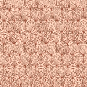 Boho design, red stamps, abstract, art deco Peel and stick wallpaper, Removable , traditional wallpaper 3225 image 7