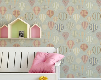 Kids room wallpaper - Peel and stick wallpaper, Removable , traditional wallpaper  3026