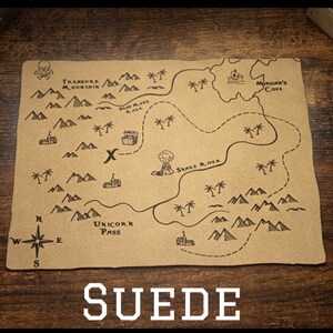 Treasure Map , Genuine Leather, Cosplay Maps, Display Maps, Pirate Map ...