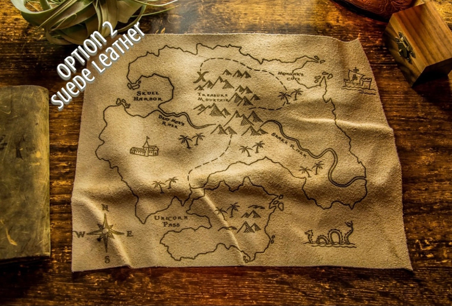 Treasure Map Genuine Leather Cosplay Maps Display Maps - Etsy Canada