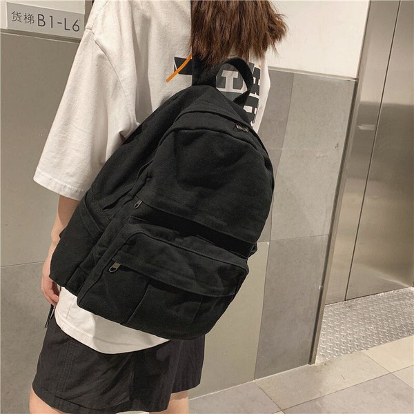 Korean Backpack Etsy