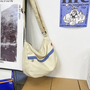 Vintage Canvas Cotton Crossbody Bags Casual Shoulder Bag - Etsy
