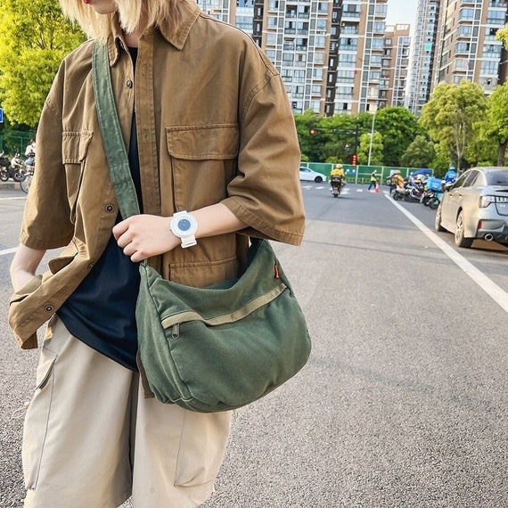 Re-Nylon leather shoulder bag, Men's Fashion, Bags, Sling Bags on