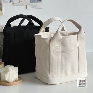 Japanese Multi Pocket 3D Canvas Small Handbag,mini Tote Bag Canvas,mini ...