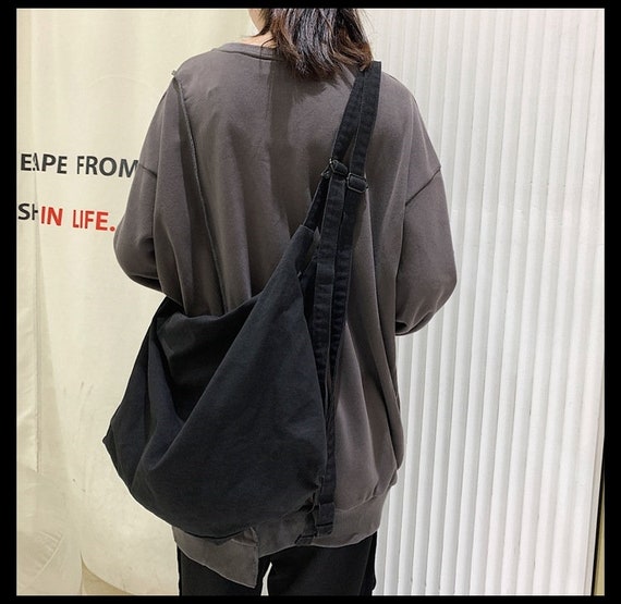 Japanese Style Messenger Bag Solid Color Crossbody Bag - Temu