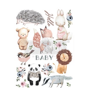 HELLO BABY - Redesign mit Prima - Rub on Transfer/Aufkleber - Möbelkunst