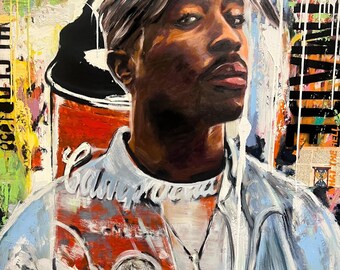 2PAC, Painting, Tupac Shakur, Acrylic Painting, Small Paintings