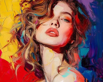 Audrey Hepburn - Retrato - Único en su tipo - Pintura pop-art