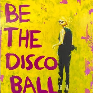 Disco PopArt Portrait Artwork 14x11 inches,