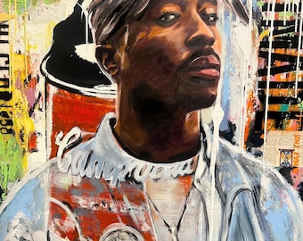 2Pac 2Pac Shakur の絵（ポスタープリント） - Etsy 日本