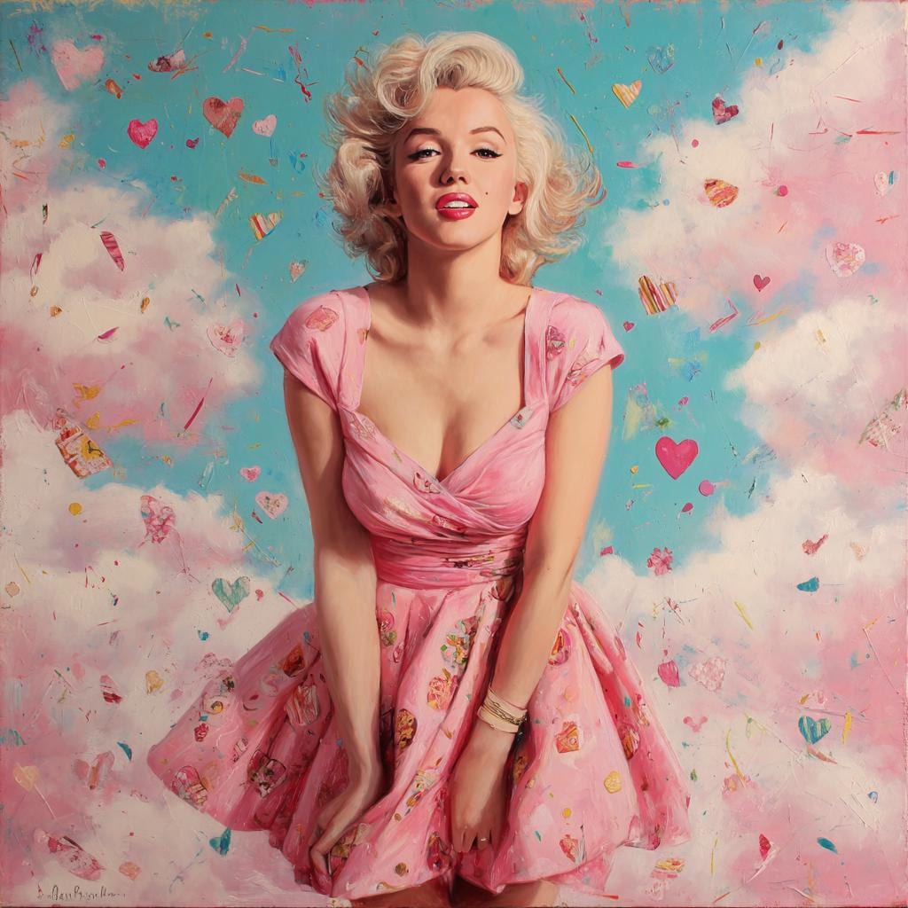 Marylin monroe pink dress - Etsy 日本