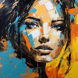 Olhos marcantes, pintura original, única, decoração de parede, decoração de casa