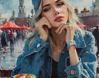 Unveling Beauty ,Original Painting, One of a Kind, Wall Decor, Home Decoration