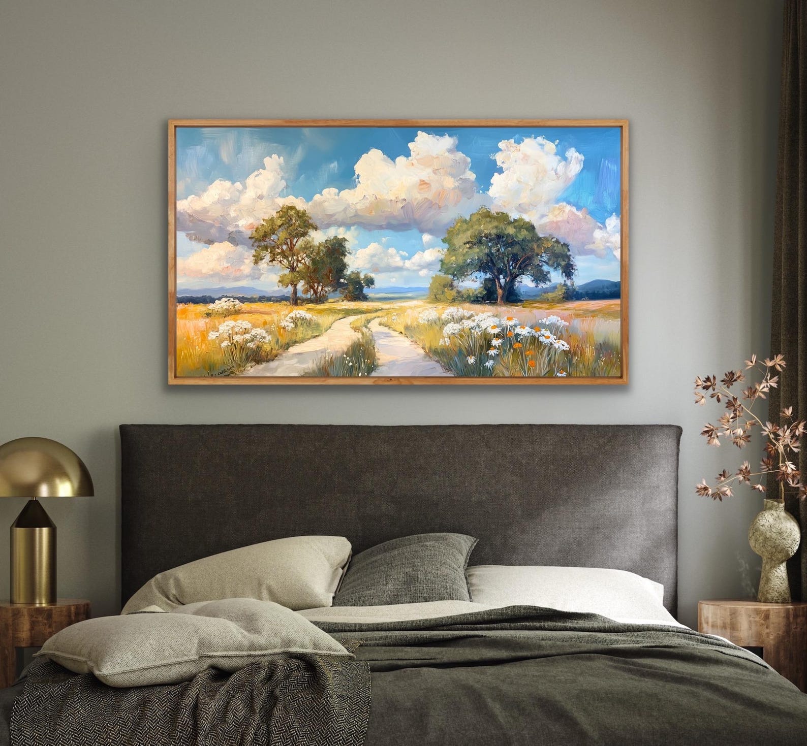 Original Landscape Oil Painting on Canvas: 30x48 Wall Decor - Etsy
