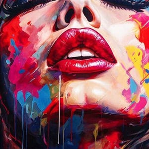 A Few Miles of Passion, Original painting, One of a kind, size 36x40 inches