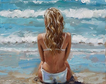 Vacation ,Original Painting, One of a Kind, Wall Decor, Home Decoration