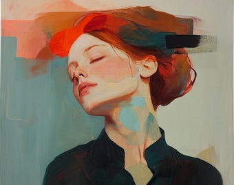 La Bella Durmiente, Pintura Original, Única, Arte Mural