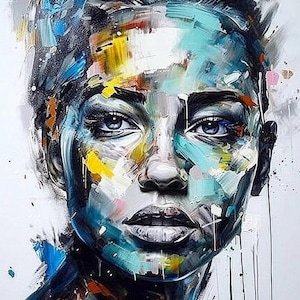 Feminine Grace original painting ,Original Painting, One of a Kind, Wall Decor, Home Decoration