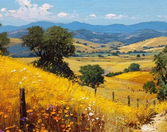 カリフォルニアの風景画（オリジナル）、ブリオネス地域公園
