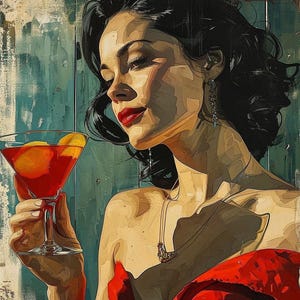 Vida noturna, pintura original, única, decoração de parede, decoração de casa