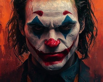 Joker: cuadro original único en su tipo, tamaño 36 x 48 pulgadas