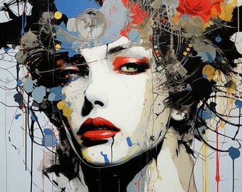 Artistic Life Original Painting, Size: 30x40 inches, One of a Kind, Wall Decor, Home Decoration