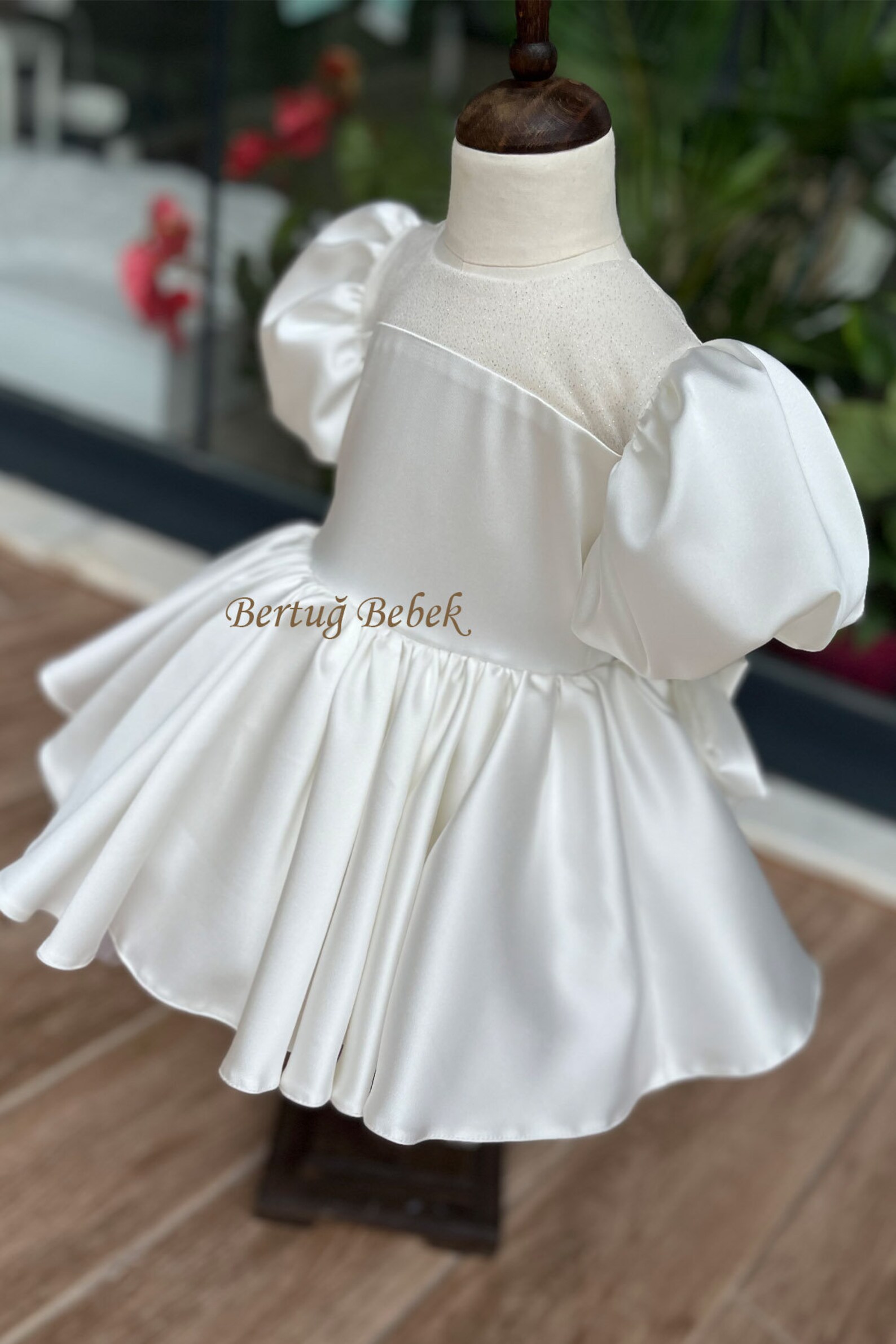 Baby Girl Satin Bodice Tulle Dress by TIPTOP KIDS - AS5700S