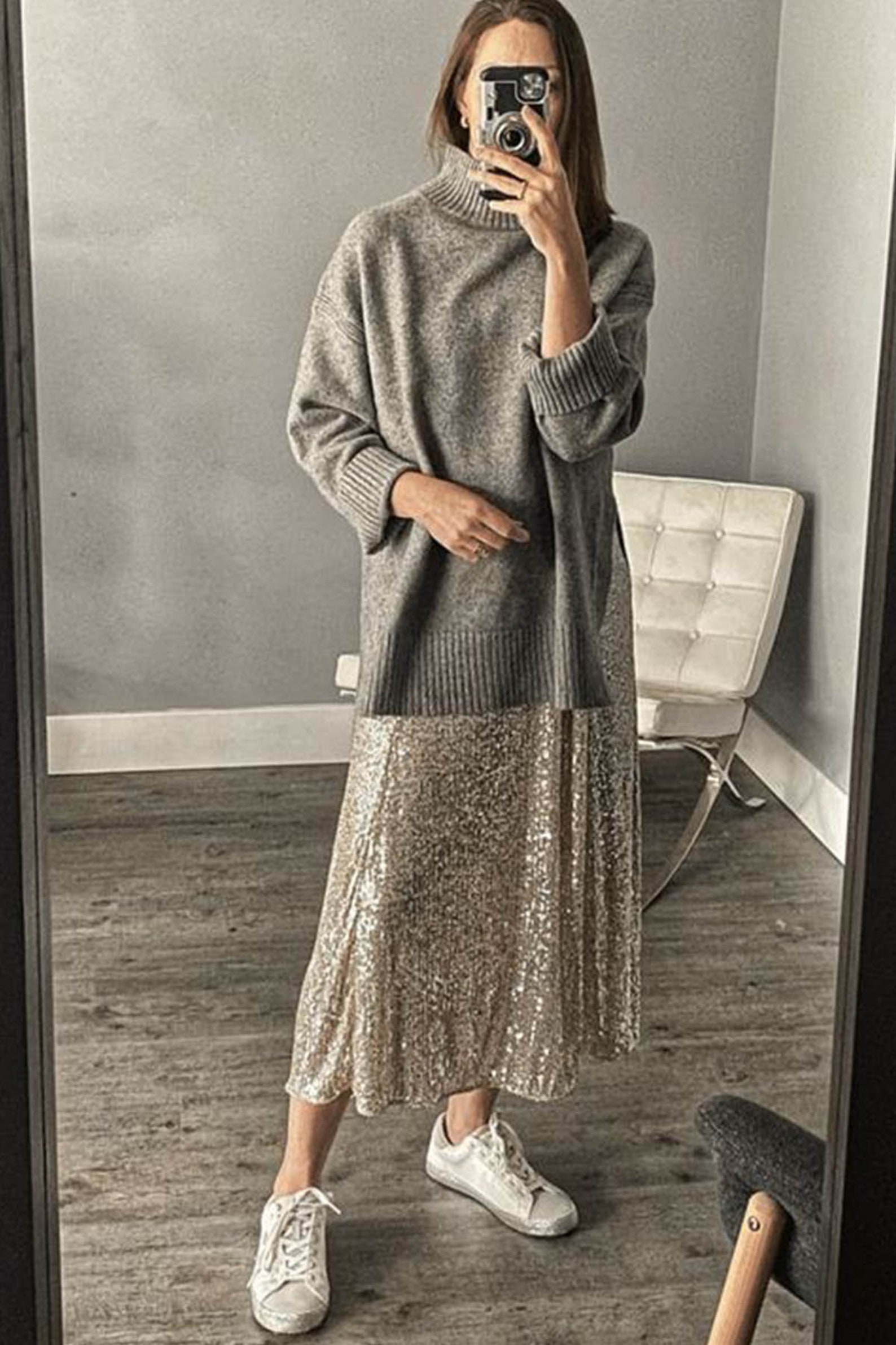 Shinetime' Long Skirt