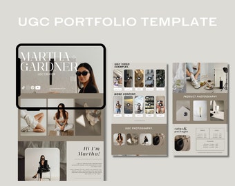 UGC-Portfolio | UGC-Vorlage | UGC Media Kit | Minimal Ugc Portfolio Template