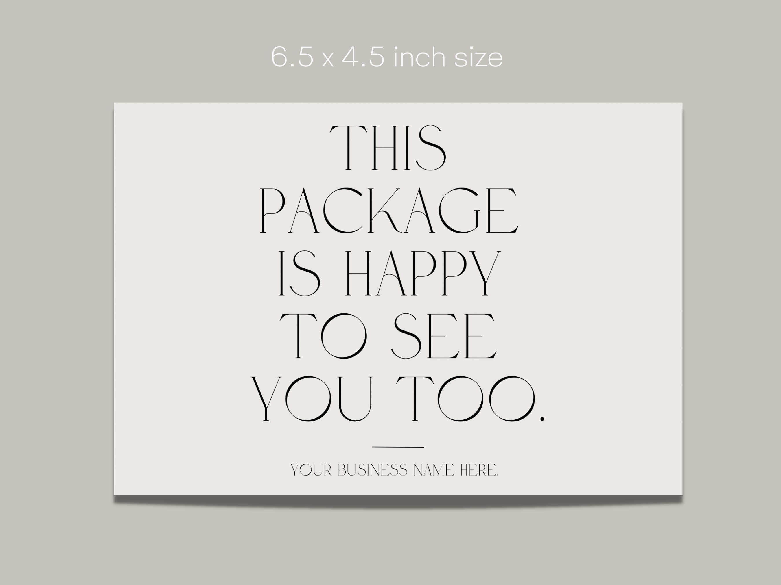 Editable Box Label Template, Custom Packaging Labels, Order Packaging