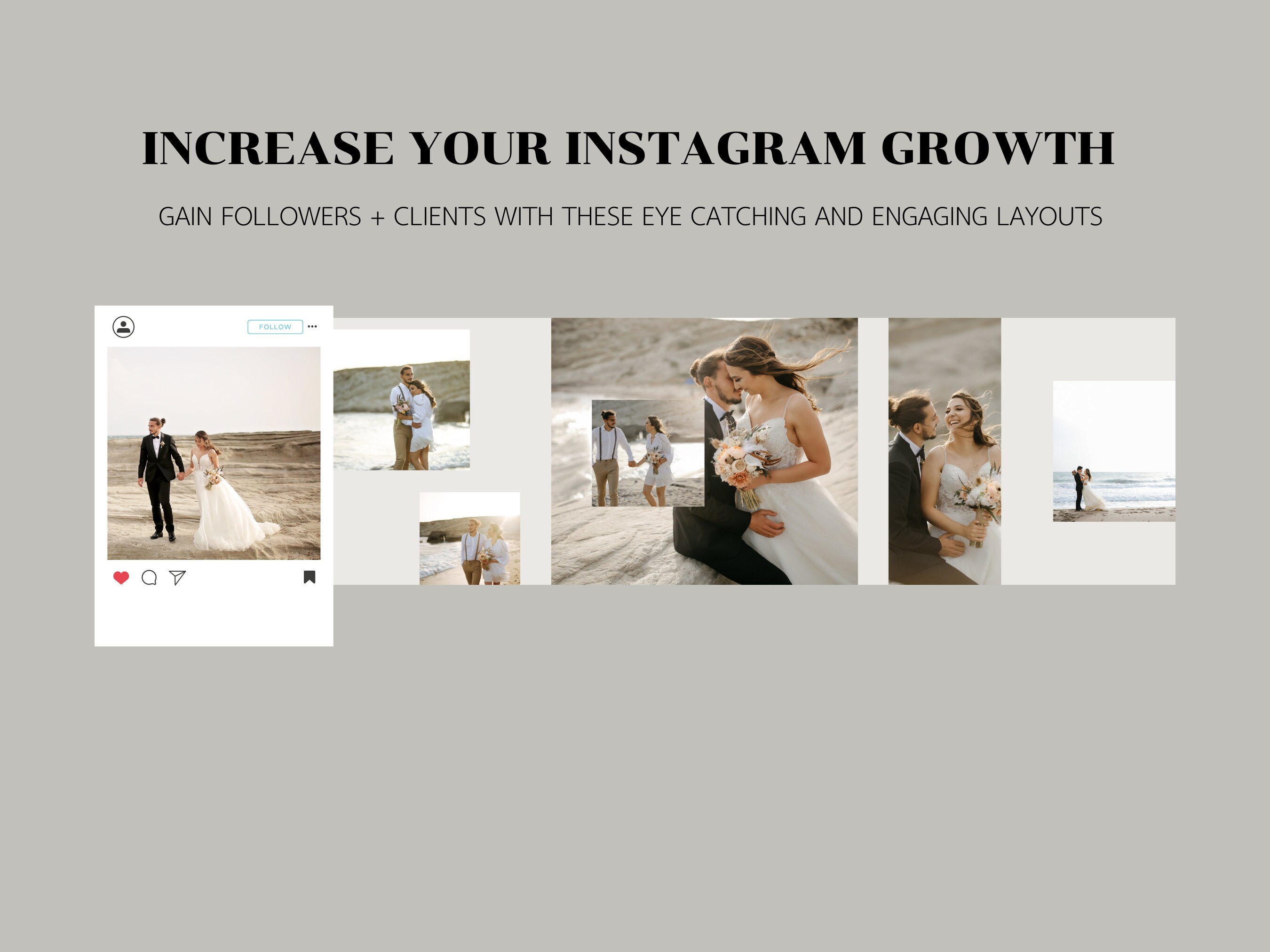 Instagram Carousel Bundle , Template for Influencers and Photographers ...